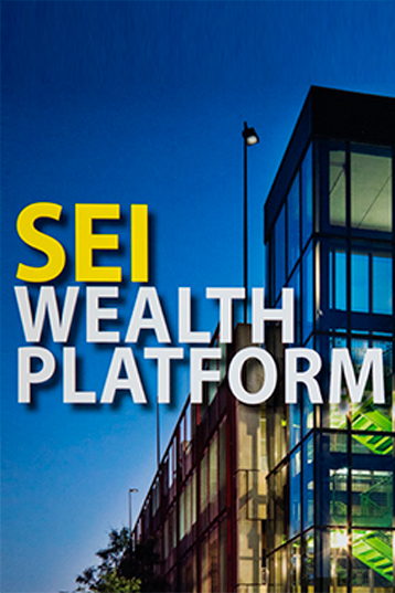 Exterior shot of office building, with words SEI Wealth Platform on image.